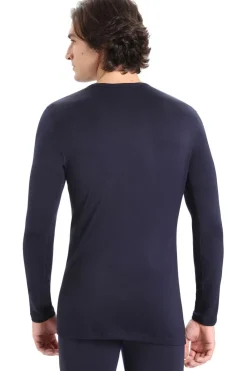 Clearance icebreaker Ondergoed 260 Tech Ls Crewe Navy Blue