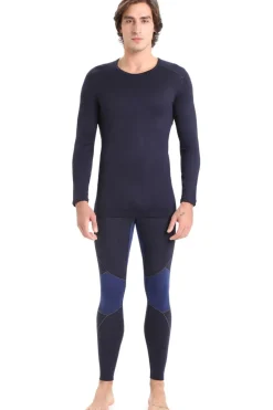 Clearance icebreaker Ondergoed 260 Tech Ls Crewe Navy Blue