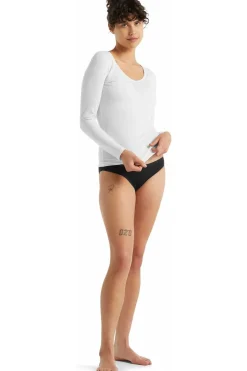 Best icebreaker Ondergoed Siren LS Sweetheart white