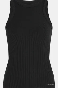New icebreaker Top W Mer Rib Lotus Tank Black