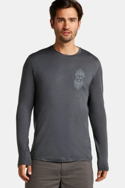 Hot icebreaker T-Shirt M Mer 150 Tech Lite Ls Tee Ib Solar Obsidian