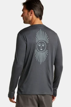 Hot icebreaker T-Shirt M Mer 150 Tech Lite Ls Tee Ib Solar Obsidian