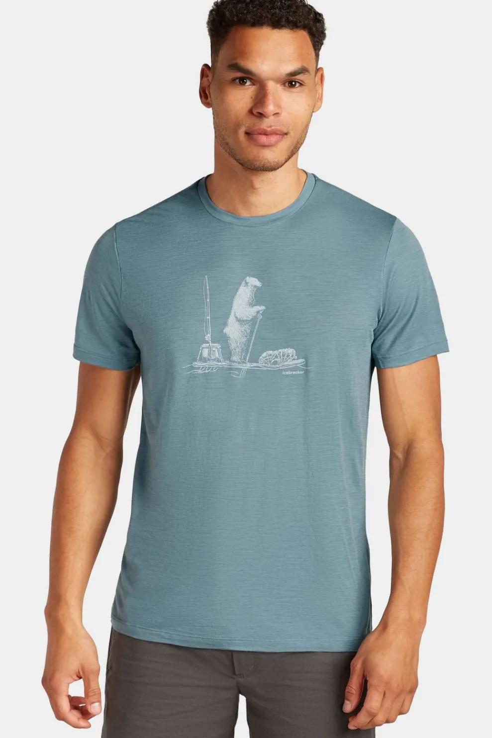 T-Shirt M Mer 150 Tech Lite Ss T Pol Paddle-icebreaker New