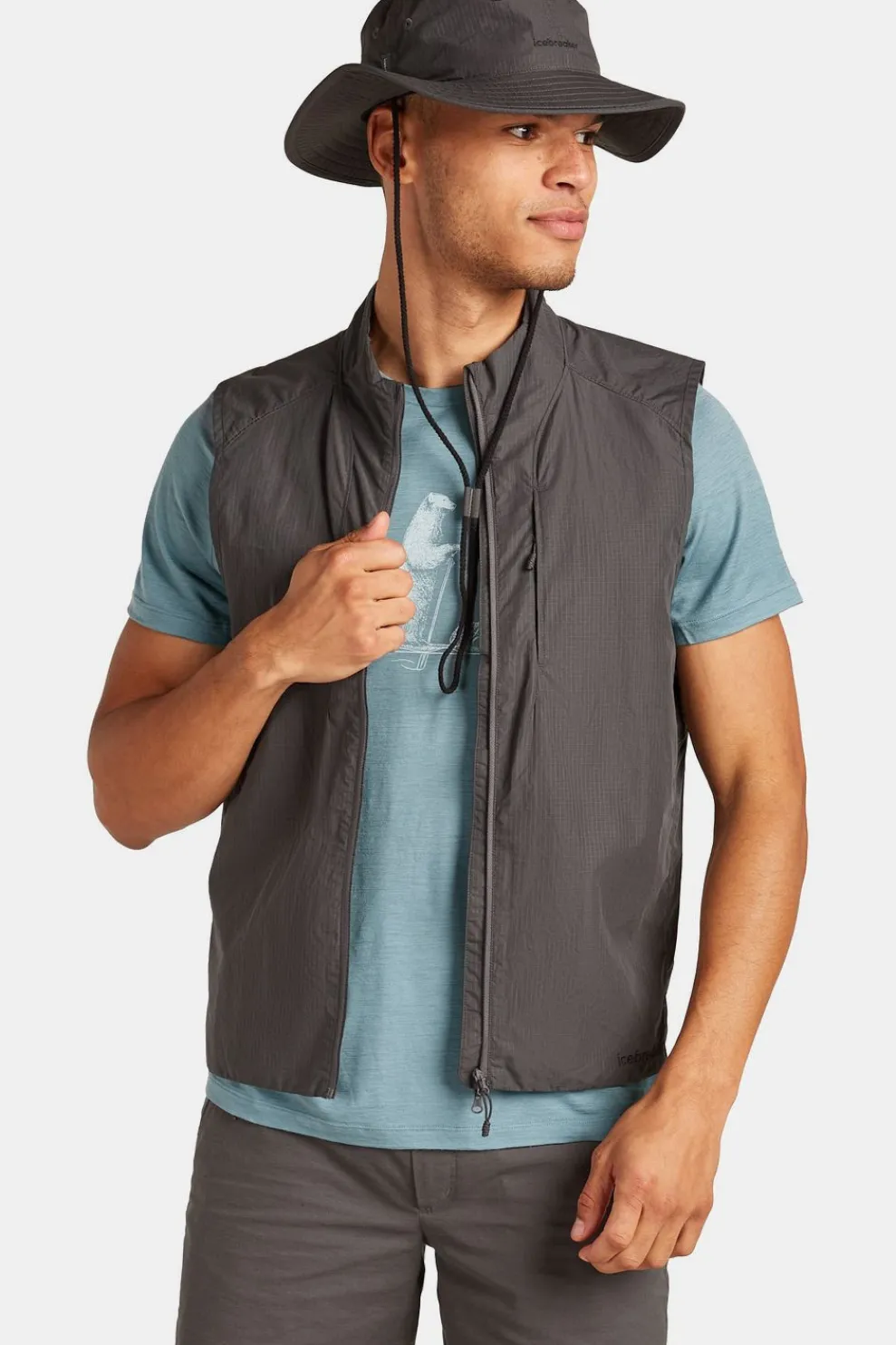 T-Shirt M Mer 150 Tech Lite Ss T Pol Paddle-icebreaker New