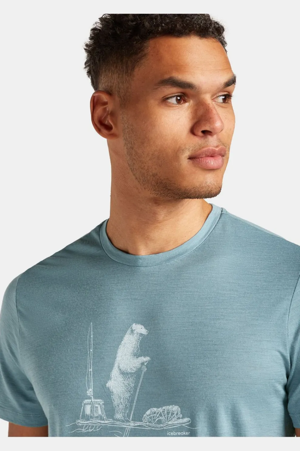 T-Shirt M Mer 150 Tech Lite Ss T Pol Paddle-icebreaker New