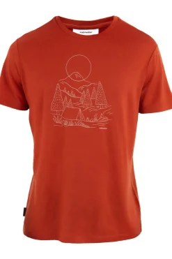 T-shirt   Men's Merino 150 Tech Lite III Ss Tee Sunset Camp-icebreaker Best