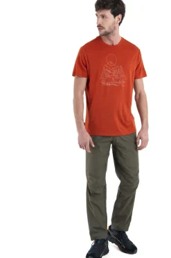 T-shirt   Men's Merino 150 Tech Lite III Ss Tee Sunset Camp-icebreaker Best