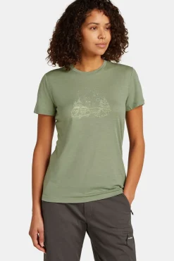 Fashion icebreaker T-Shirt W Mer 150 Tech Lite Ss Tee Van Camp Lichen