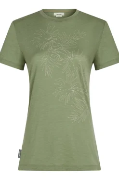 New icebreaker T-Shirt W Mer 150 Tech Lite Ss T Winter Flo Lichen