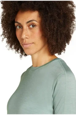 Sale icebreaker T-Shirt Women 150 Merinofine Ace Ls Tee Moss