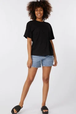 Best Ichi Short Aveny Sho Washed Light Blue