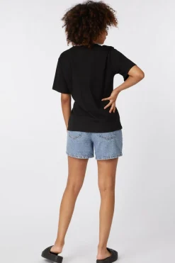 Best Ichi Short Aveny Sho Washed Light Blue