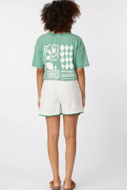 Fashion Ichi Short Yolanda Pine Green