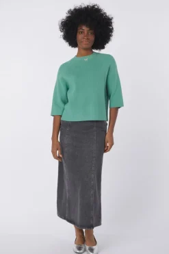 Online Ichi Trui Boston Grey Denim