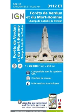 Forêts de Verdun et du Mort-Homme gps-IGN Sale