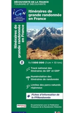 Frankrijk itinéraires de grande randonnée-IGN Online