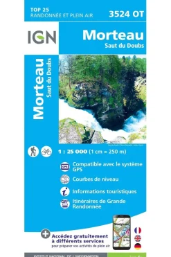 Sale IGN Morteau / Saut du Doubs gps 2020