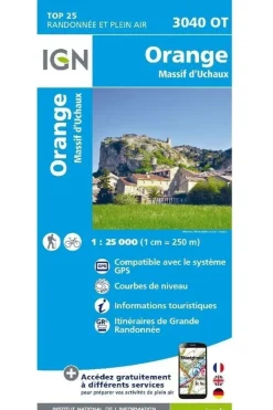 Fashion IGN Orange / Massif d'Uchaux gps 2018