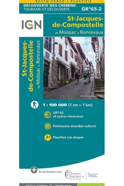 St-Jacques-de-Compostelle / Moissac - Roncevaux GR65-2-IGN Online
