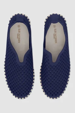 Discount Ilse Jacobsen Slipper Flats Dark Indigo