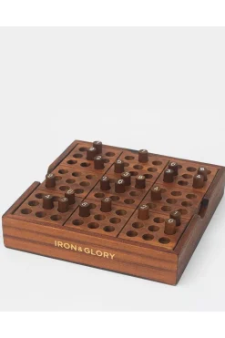 Clearance Iron & Glory Speelgoed Premium Wooden Sudoku Puzzle dark brown