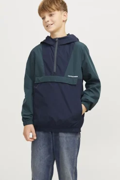 Fashion Jack & Jones Jas Windbreaker Packable Anorak Sky Captain