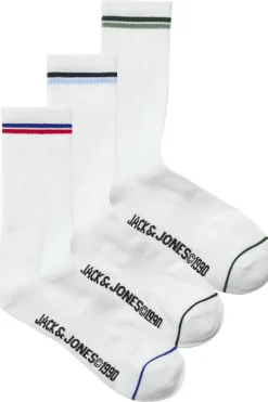 Clearance Jack & Jones Sokken Jacjason Tennis Socks 3 Pack White
