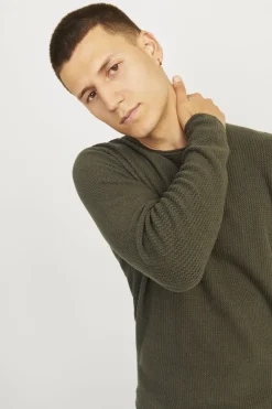 Fashion Jack & Jones Trui Cooper Olive Night