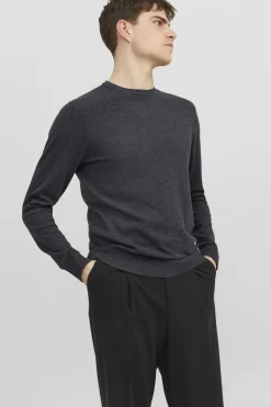 New Jack & Jones Trui Emil Dark Grey Melange