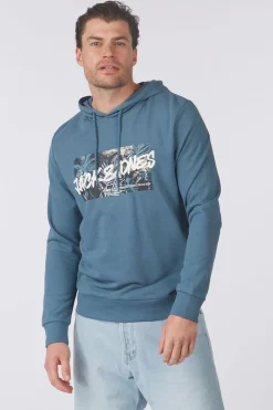 Outlet Jack & Jones Trui Hawaii Shape Sweat Blue Denim