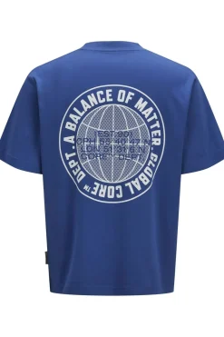 Fashion Jack & Jones T-Shirt Concrete Globe Beaucoup Blue