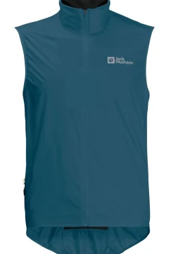 Fashion Jack Wolfskin Bodywarmer Morobbia Wind Vest M Blue Daze