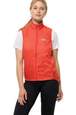 Sale Jack Wolfskin Bodywarmer Morobbia Wind Vest W Tango Orange