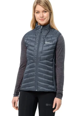 New Jack Wolfskin Bodywarmer Routeburn Pro Ins Vest W dark blue/light grey