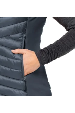 New Jack Wolfskin Bodywarmer Routeburn Pro Ins Vest W dark blue/light grey
