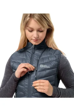 New Jack Wolfskin Bodywarmer Routeburn Pro Ins Vest W dark blue/light grey
