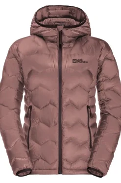 Online Jack Wolfskin Donsjas Alpspitze Down Hoodie W Blush Powder
