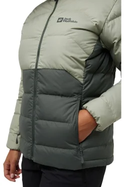Best Jack Wolfskin Donsjas Ather Down Jkt W mid green/light green