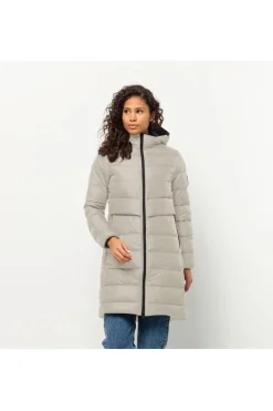 Fashion Jack Wolfskin Donsjas Lenauplatz Coat W Off White/Ecru