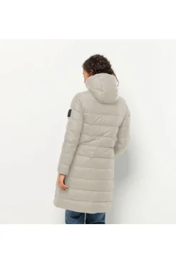 Fashion Jack Wolfskin Donsjas Lenauplatz Coat W Off White/Ecru