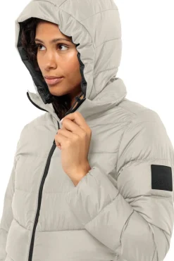 Fashion Jack Wolfskin Donsjas Lenauplatz Coat W Off White/Ecru