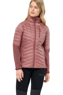 New Jack Wolfskin Donsjas Nebelhorn Down Hybrid W Blush Powder