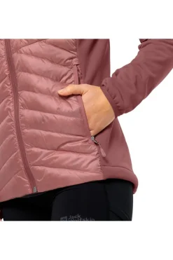 New Jack Wolfskin Donsjas Nebelhorn Down Hybrid W Blush Powder