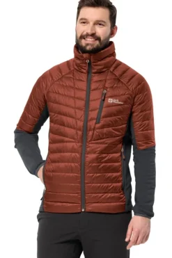 Fashion Jack Wolfskin Donsjas Nebelhorn Down Hybrid M Carmine