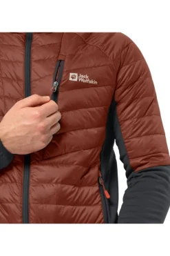 Fashion Jack Wolfskin Donsjas Nebelhorn Down Hybrid M Carmine