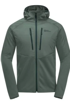 New Jack Wolfskin Fleece Alpgrat Pro Ins Fz Hedge Green