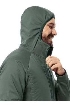 New Jack Wolfskin Fleece Alpgrat Pro Ins Fz Hedge Green