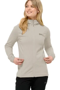Best Jack Wolfskin Fleece Baiselberg Hooded Fz W Off White/Ecru