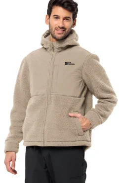 Best Jack Wolfskin Fleece Felslicht Hooded Sand Brown