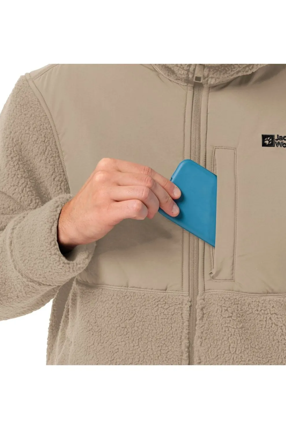 Best Jack Wolfskin Fleece Felslicht Hooded Sand Brown